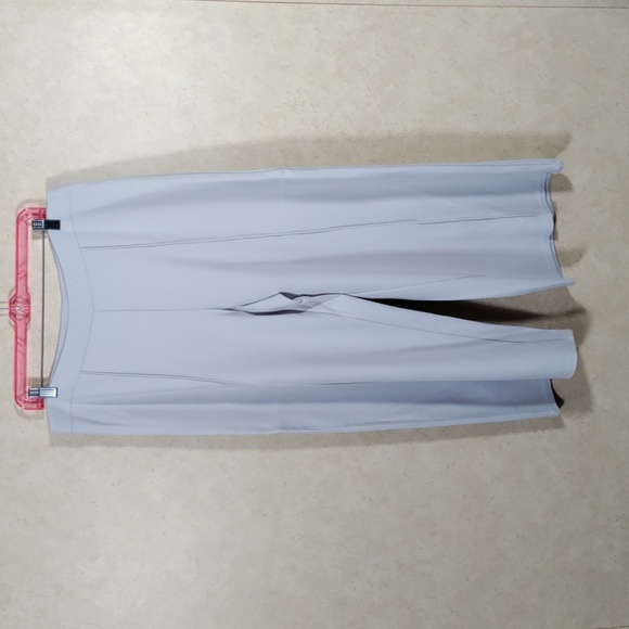 J. Jill Pants - 09173 J. Jill marble gray pull on cropped wide leg knit pants L NWT